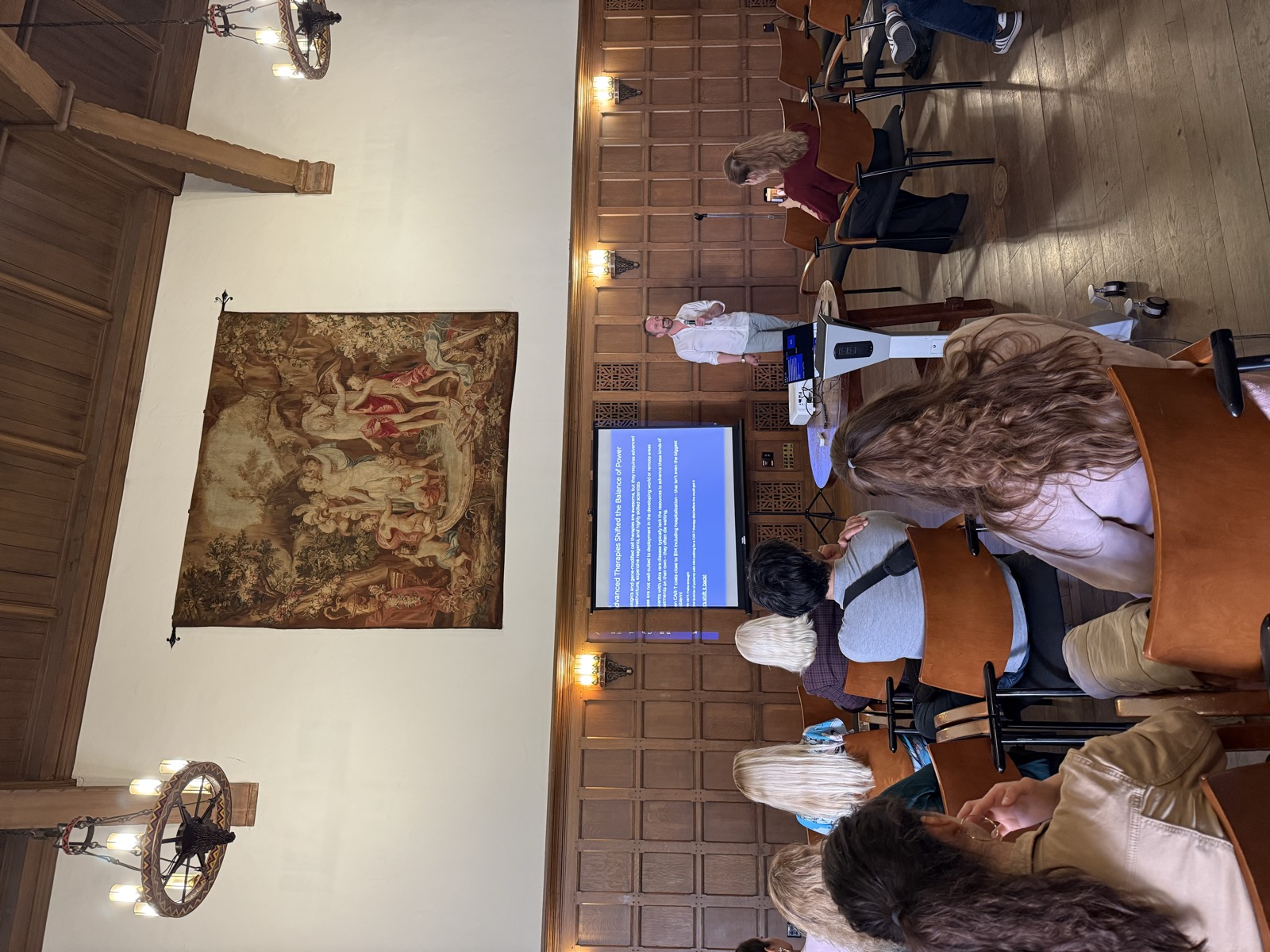 Q&A session following a longevity science presentation