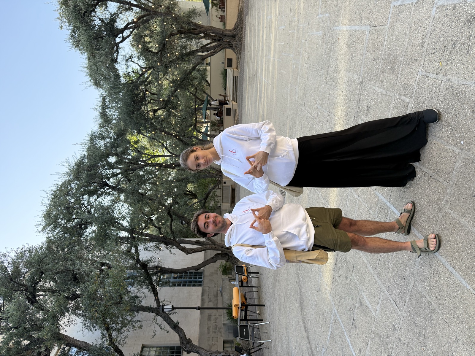 Club members on campus