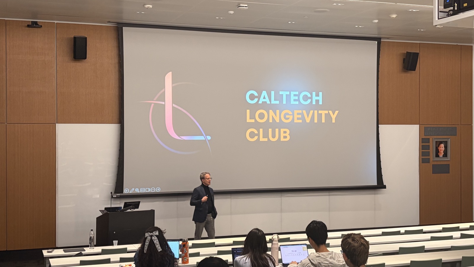 Dr. Jordan Schlain presenting in Chen 100